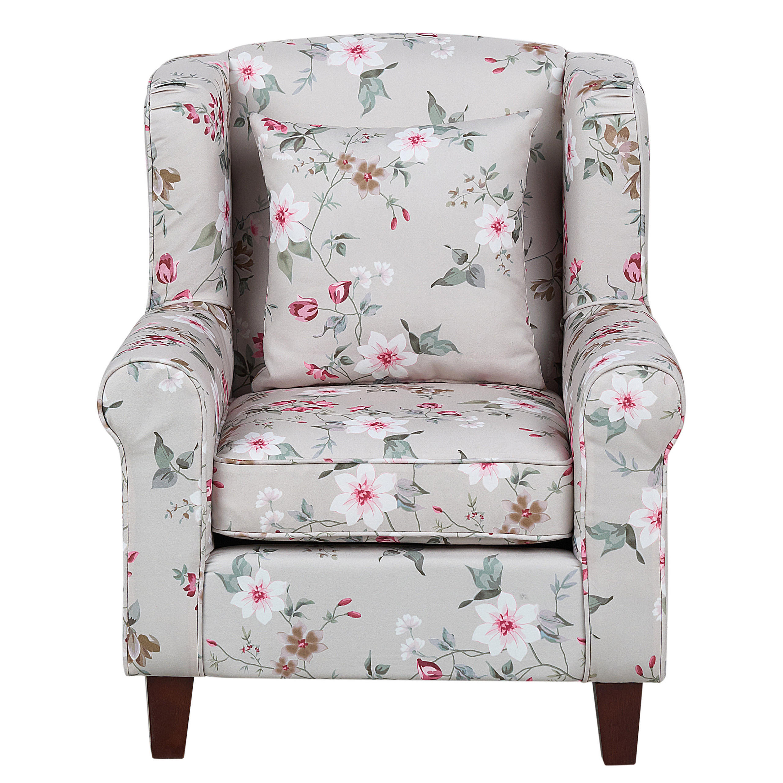 SESSEL Creme Hamar - Beige/Multicolor, Textil (77/95/78cm) - Beliani