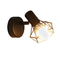 DECKENSTRAHLER Flammara 17/9.5/8 cm - Schwarz, Metall (8/17/9.5cm) - ZMH