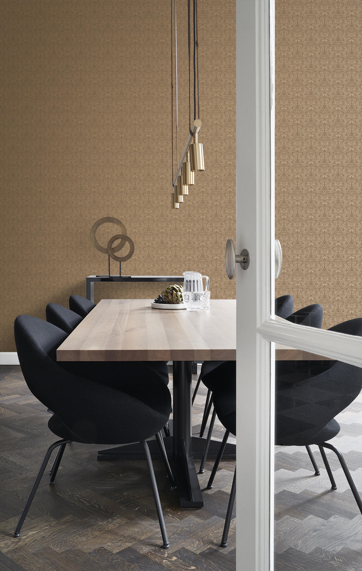 TAPETE Ornamente 53 cm x 10.05 m - Gelb, Papier (53/1000cm) - Origin Wallcoverings