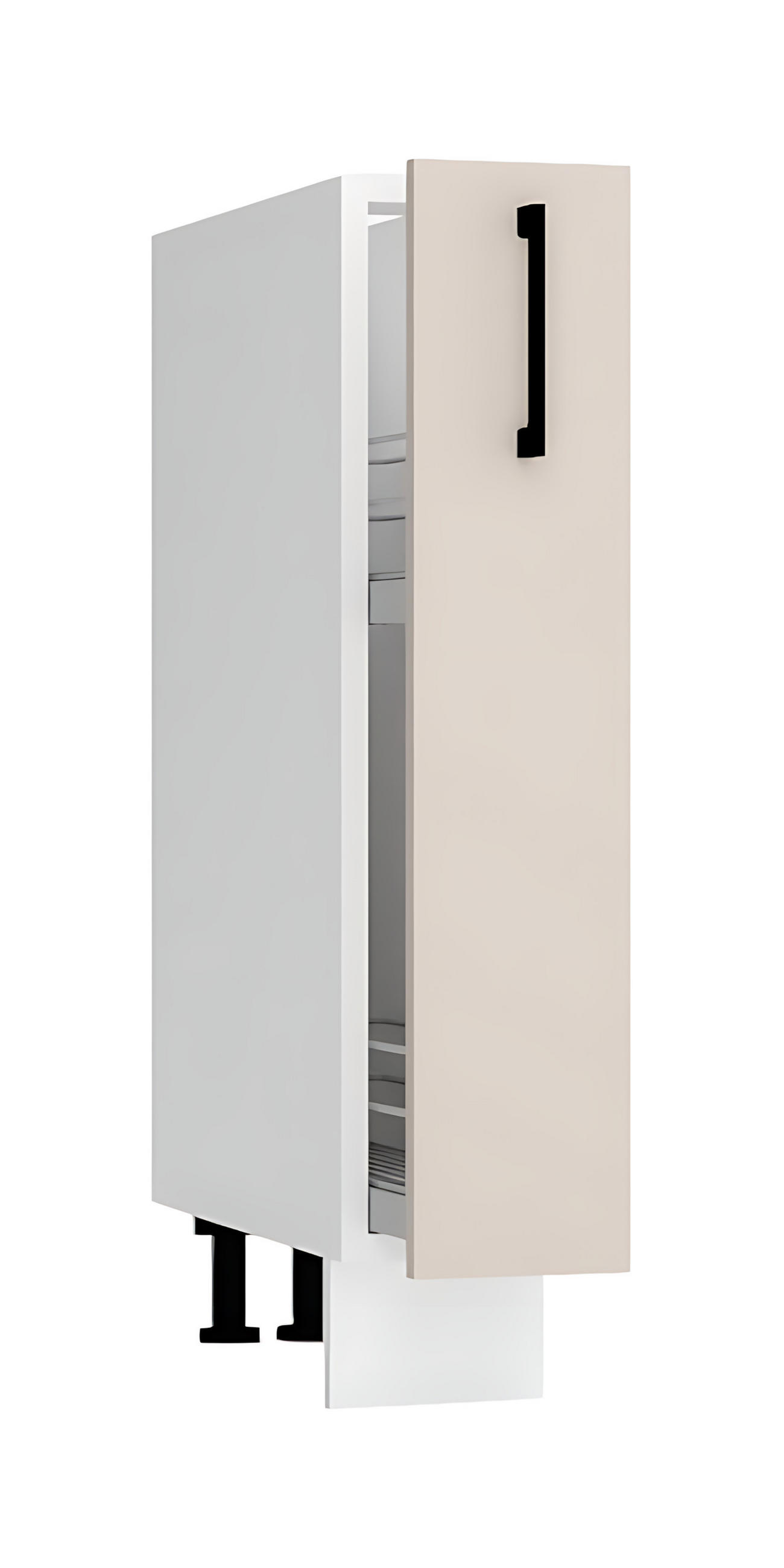 APOTHEKERSCHRANK D15CARGO - Morvex - Elegante Stauraum Idee - Beige, Holz/Metall (15/82/52.4cm) - ROYAL24_MARKT