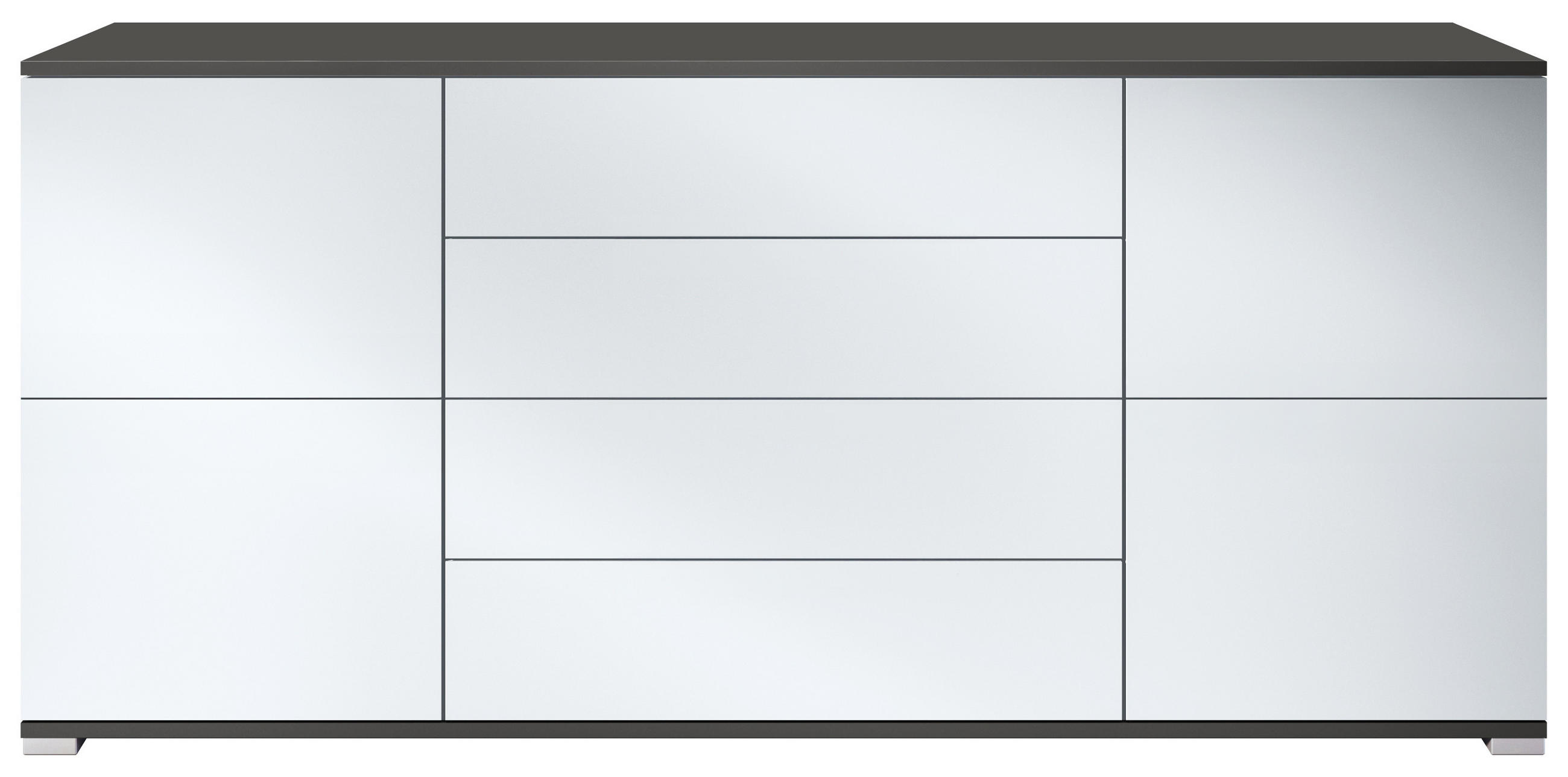 SIDEBOARD Rova Weiß matt - Weiß, Holzwerkstoff (166.5/75.5/35cm) - Vladon