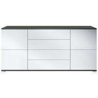 SIDEBOARD Rova Weiß matt - Weiß, Holzwerkstoff (166.5/75.5/35cm) - Vladon