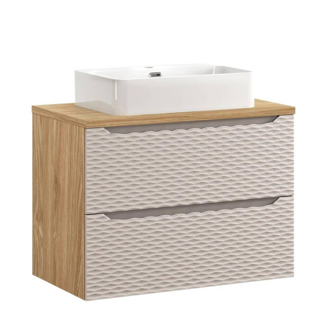 Milaros Markt Waschtischkombi Beige 80x57x46 cm