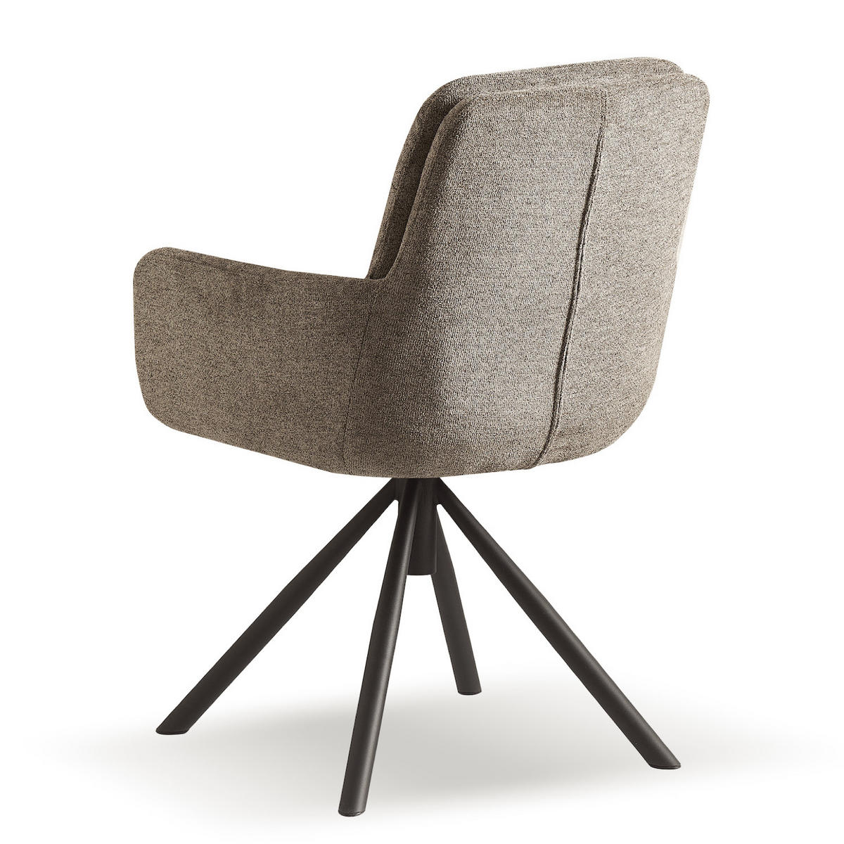 ARMLEHNSTUHL CAZAR Cappuccino - Cappuccino, Textil/Metall (57/90/68cm) - B&D Home
