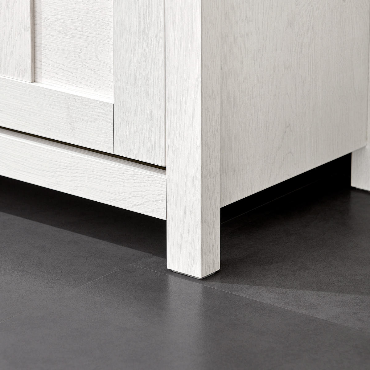 SCHUHBANK Weiß - Weiß, Holzwerkstoff (80/50/30cm) - SoBuy
