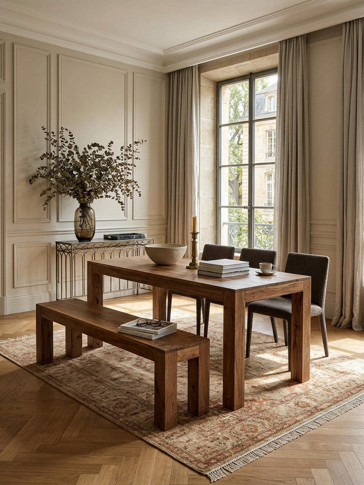 SITZBANK Massivholz Landhausstil handgefertigt, Braun 120x35x45 cm - Braun, Holz (120/45/35cm) - KADIMA DESIGN