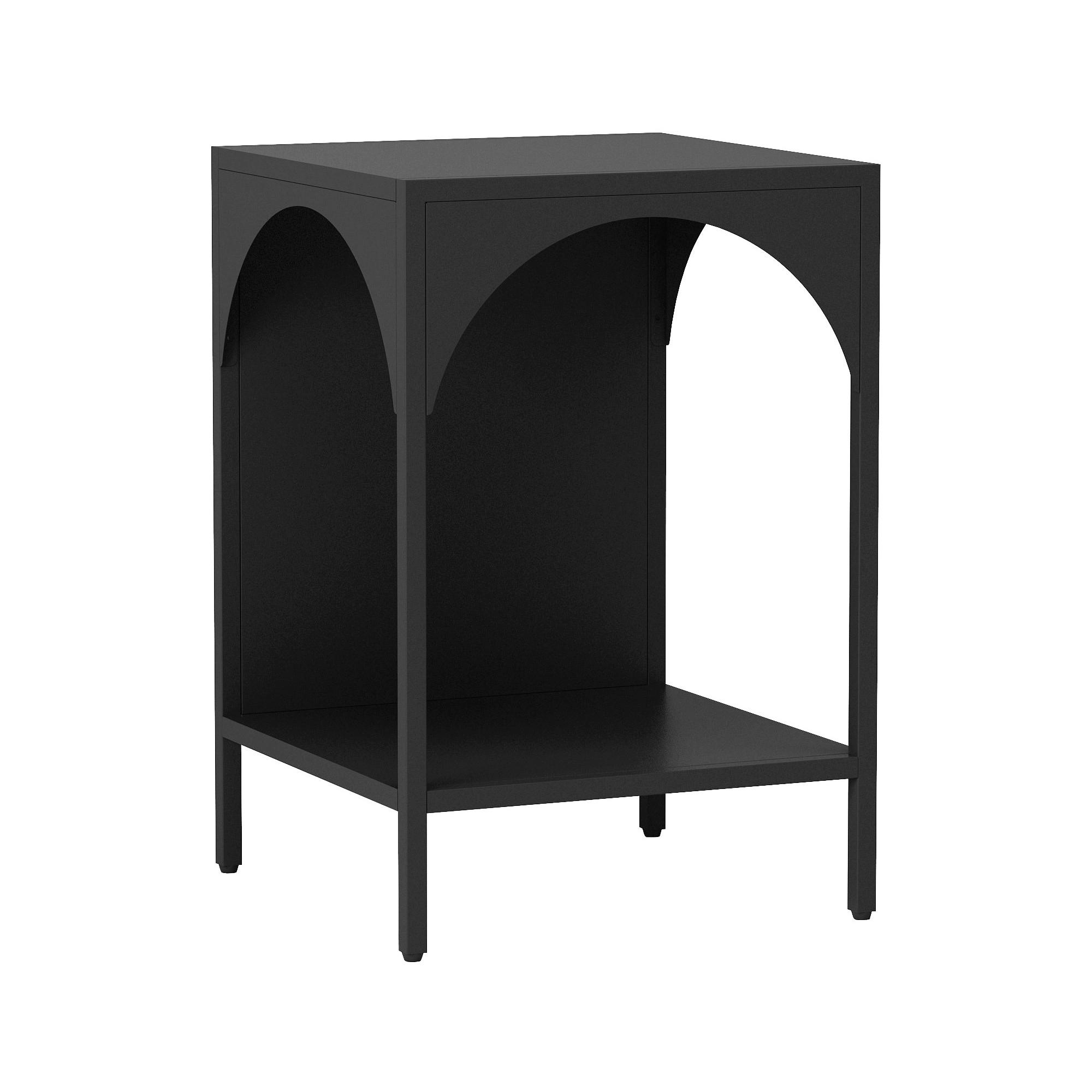 STANDREGAL Akaa - Schwarz, Metall (35/52/35cm) - [en.casa]