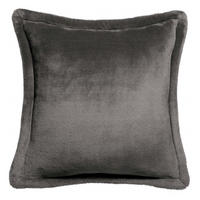 KISSEN Tender asphaltgrau 50 x 50 cm - Dunkelgrau, Textil (50/50cm) - Vivaraise