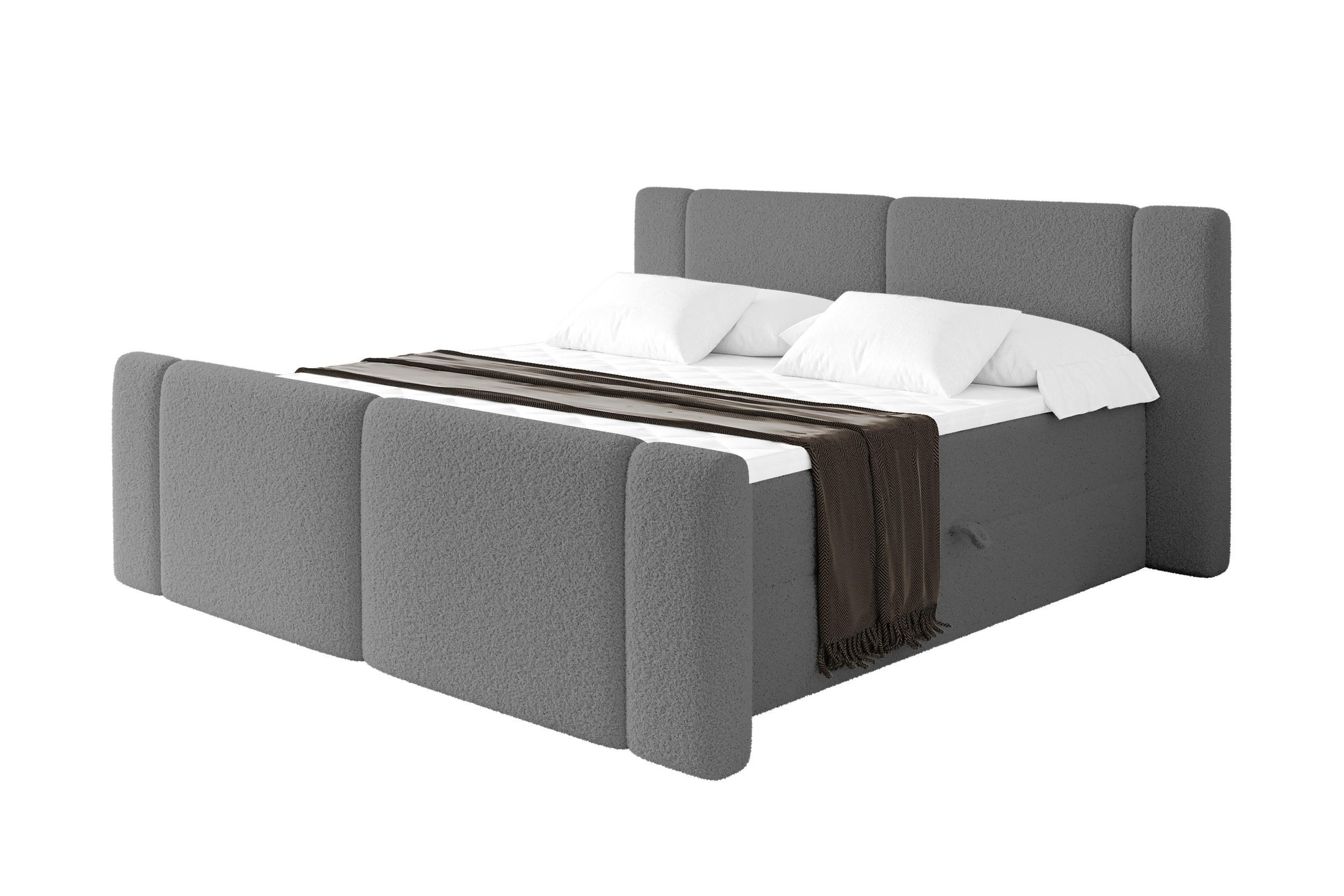 ALTDECOR POSTEL boxspring s matrací H3 - EVON Zanozek - 200x200 cm Šedá