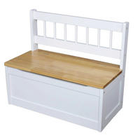 KINDER-TRUHENBANK Emil 2er-Set Stauraum Holz Hellbraun 50x60x30cm - Hellbraun, Holz (60/50/30cm) - DELUKE