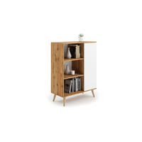 BÜCHERREGAL Fondi - Eiche Bianco, Holzwerkstoff (40/116/90cm) - RAUMHIRSCH FURNITURE