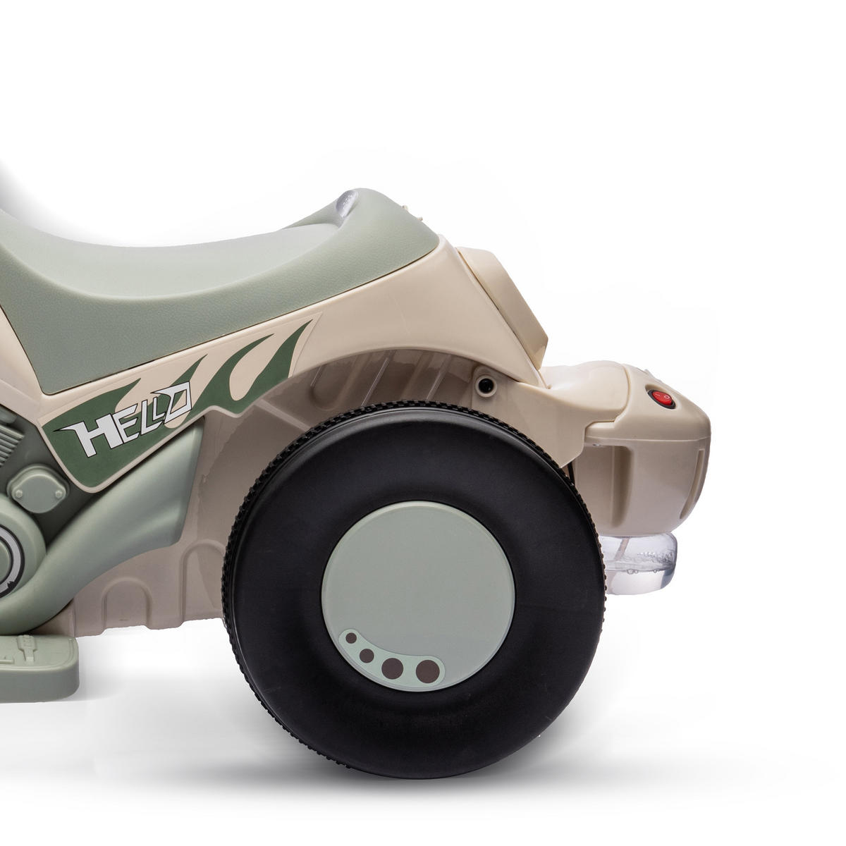 ELEKTROMOTORRAD, Cremeweiß, Kunststoff, Metall - Creme, Kunststoff (80/36/43.5cm) - AIYAPLAY