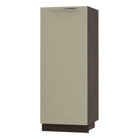 GESCHIRRSCHRANK Kvantum D5D/60/154 Vanille Matt / Lava Matt 60 / 59 / 154cm - Dunkelgrau/Creme, Holz/Holzwerkstoff (60/154/59cm) - Feldmann-Wohnen