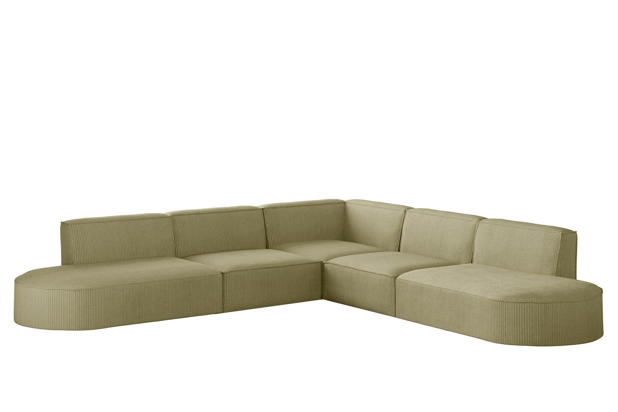 ECKSOFA Palma In Scala - Opal, Holzwerkstoff/Textil (276/276cm) - Fun Möbel