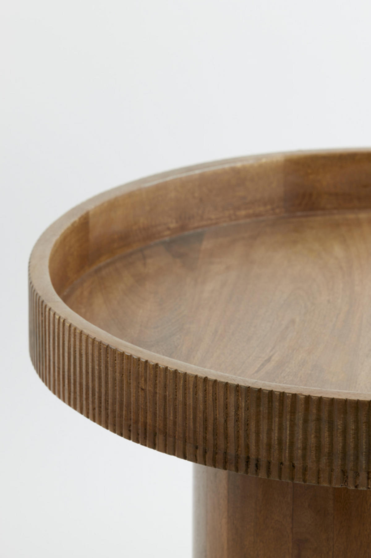 BEISTELLTISCH Kalomo Braun Ø50/35 cm - Braun, Holz (50/50/35cm) - Light & Living