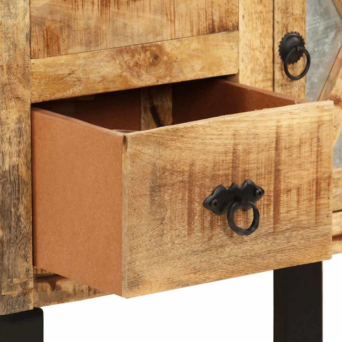 SIDEBOARD 60/30/76 Cm Massivholz Mango - Braun, Holz (30/76/60cm) - vidaXL