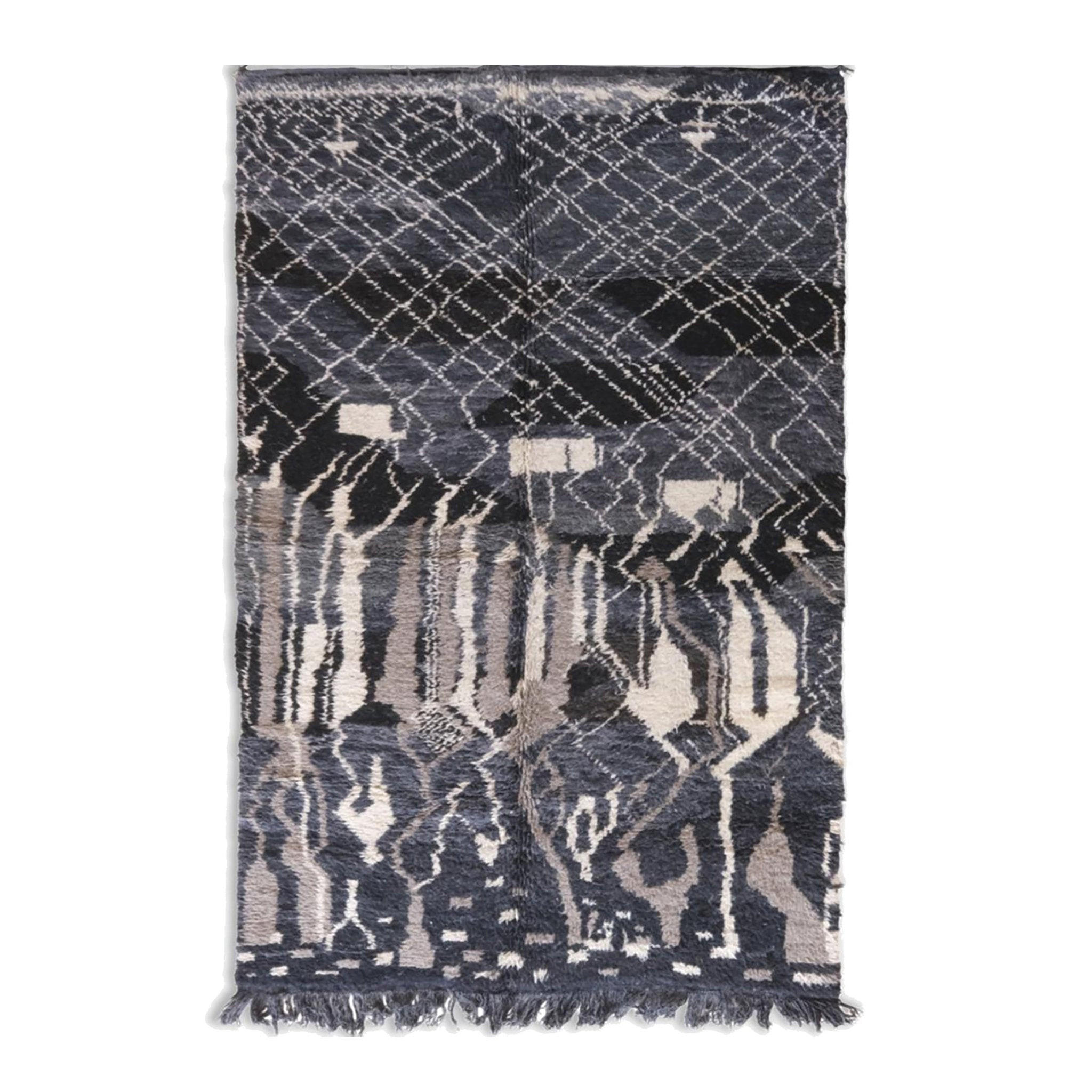 BERBERTEPPICH aus reiner Wolle 173x 278 cm - Grau, Naturmaterialien (173/278cm) - AFK Living