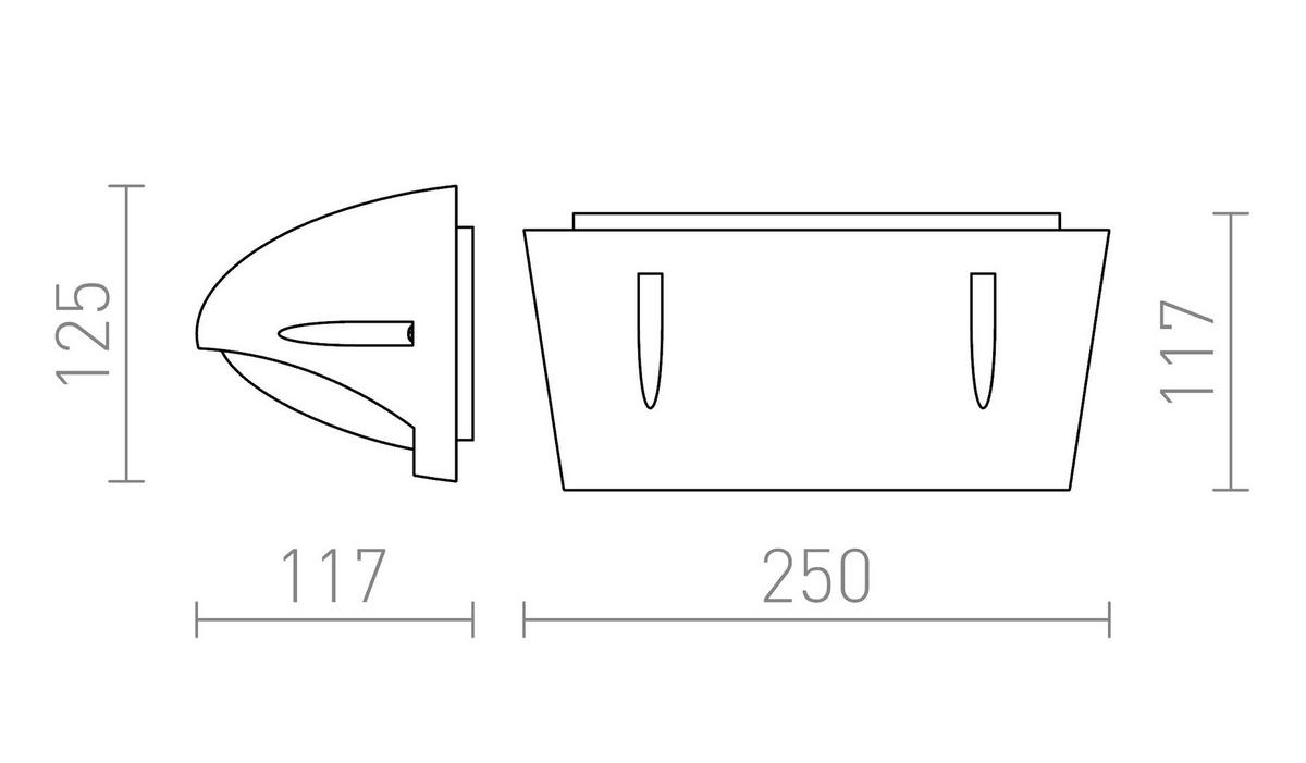 AUSSENLEUCHTE MORA Silbergrau 15 W IP54 - Grau, Metall (117/25/125cm) - Rendl