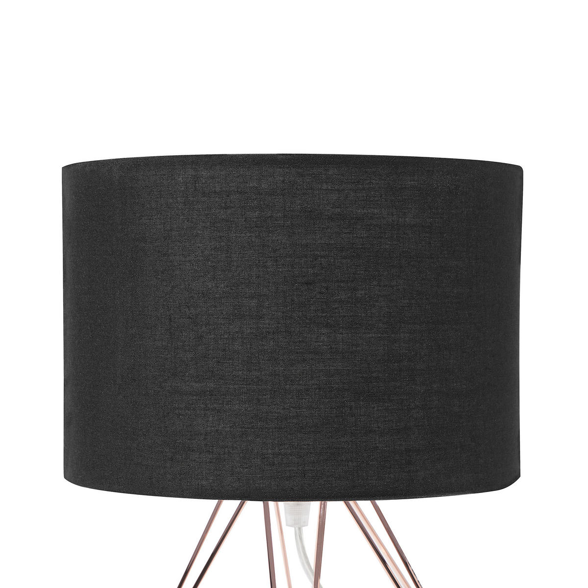 TISCHLAMPE Maroni 22/22/35 cm - Schwarz, Metall (22/22/35cm) - Beliani