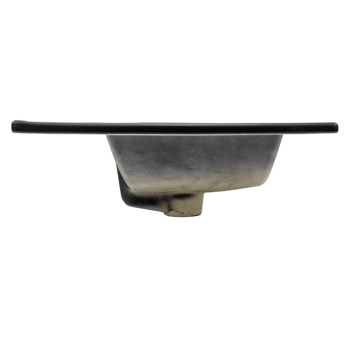 WASCHBECKEN - Schwarz, Keramik (47/17.5/61.5cm) - ML-DESIGN
