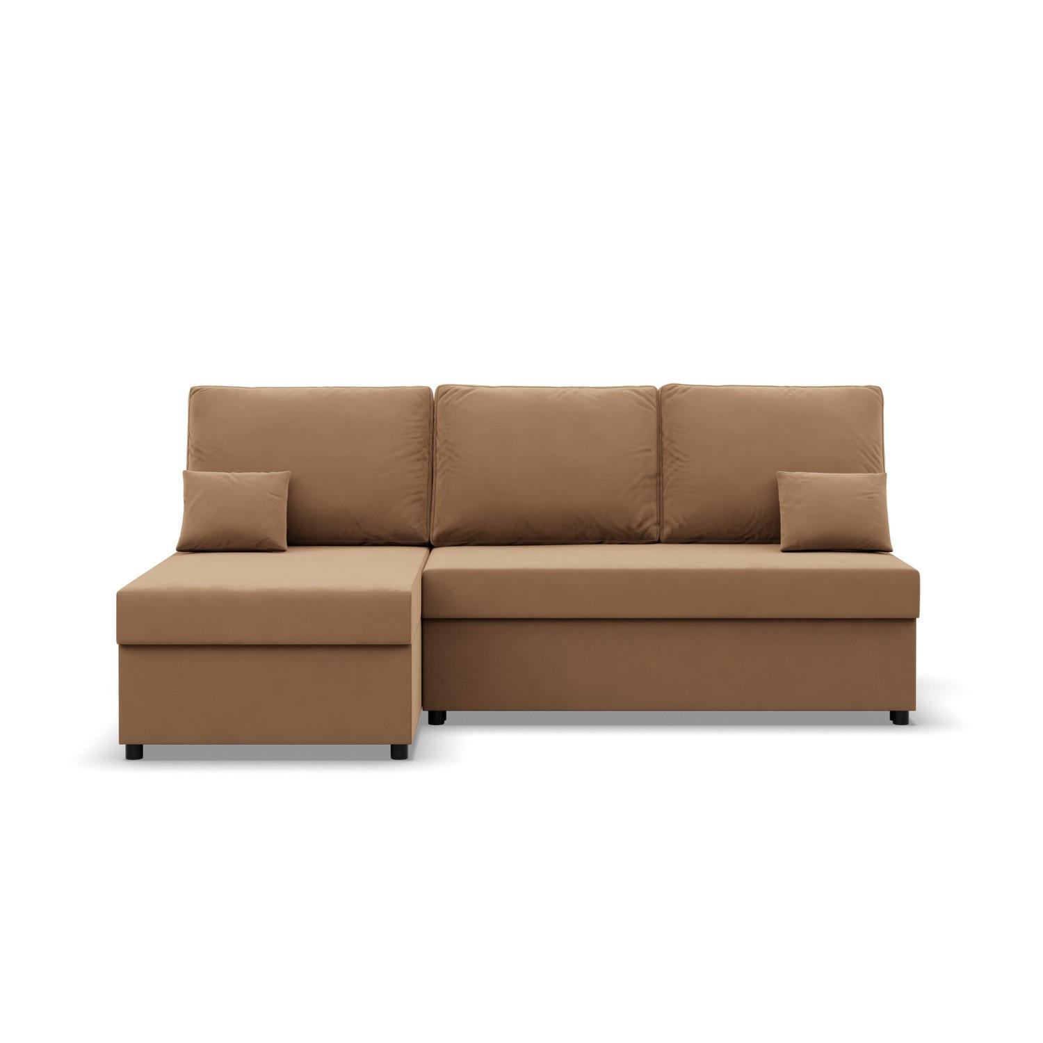 ECKSOFA MIT SCHLAFFUNKTION KEMI Braun - Braun, Textil (135/201cm) - Mebligo