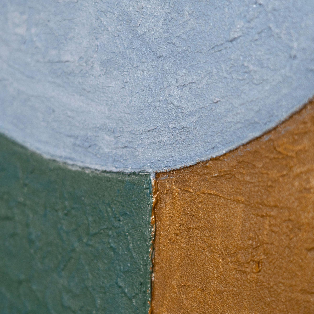 GEMÄLDE Warme Geometrie Schattenfugenrahmen Grau 140x100 cm - Grau, Holz (140/100cm) - YS-art gallery