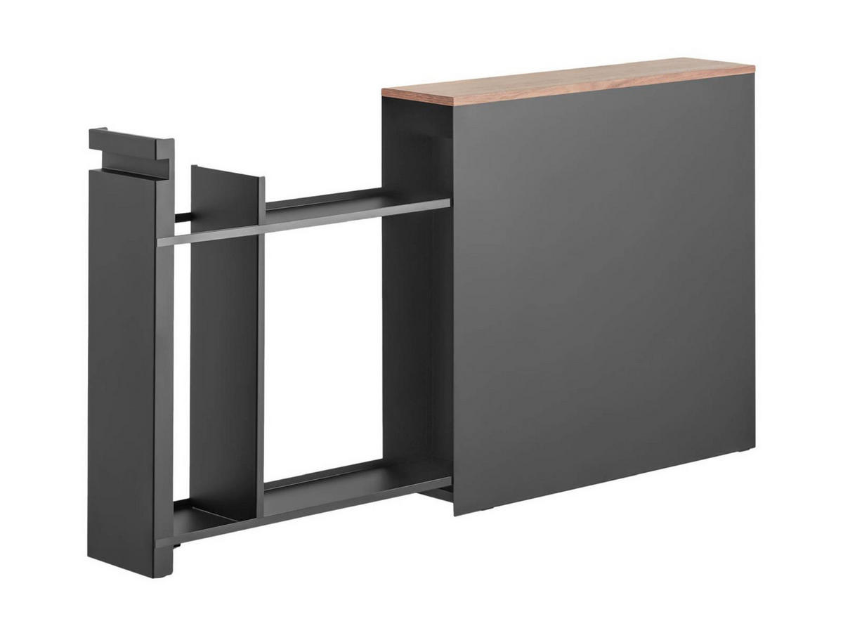 BADEZIMMER-ABLAGE Tower schwarz 14/55/56 cm - Schwarz, Metall (14/55/56cm) - Yamazaki