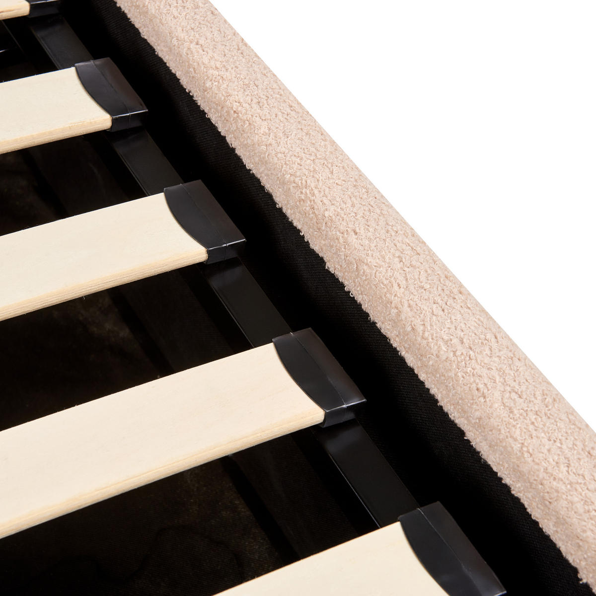 POLSTERBETT 180x200 cm Beige Orbey - Beige, Textil (180/200cm) - Beliani