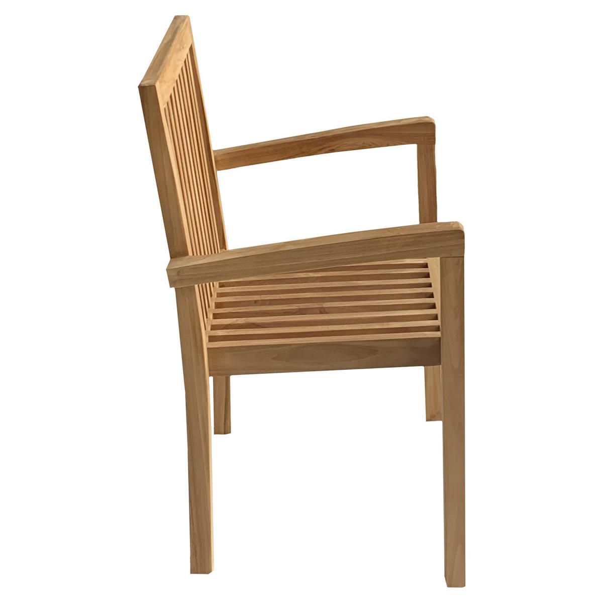 GARTENSTÜHLE Java 4er-Set - Braun, Holz (54/88.5/47cm) - Happy Garden