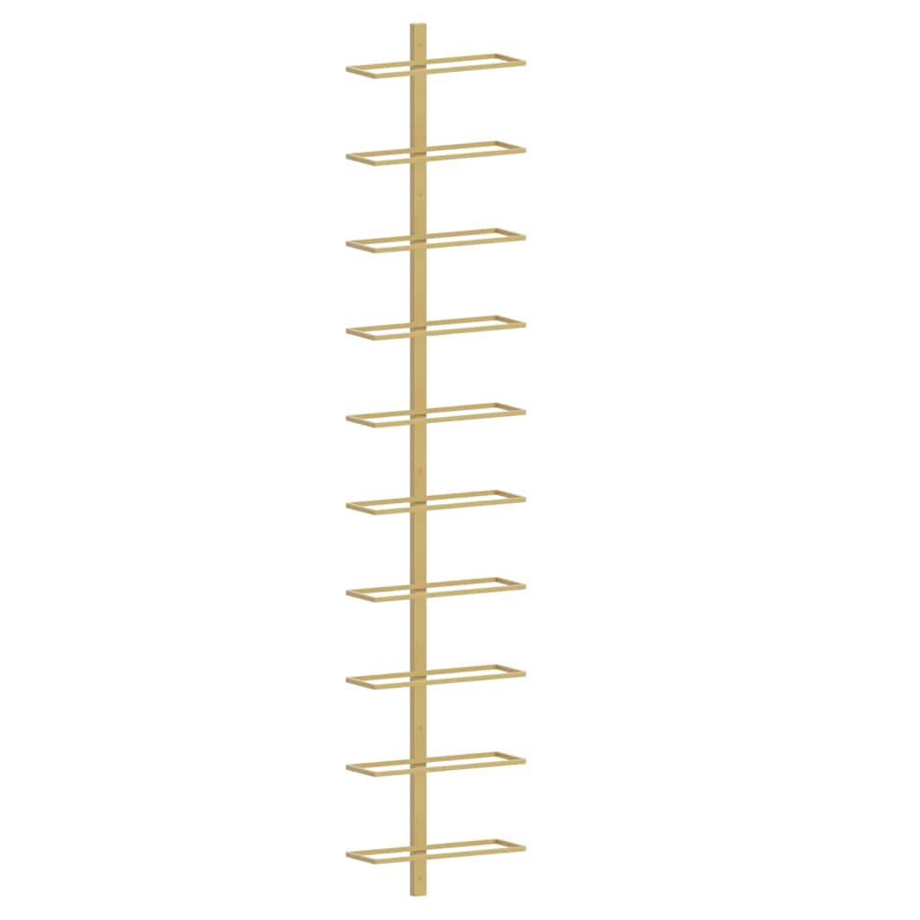 WEINREGALE 24/9/120 cm Gold Metall - Goldfarben, Metall (9/120/24cm) - vidaXL