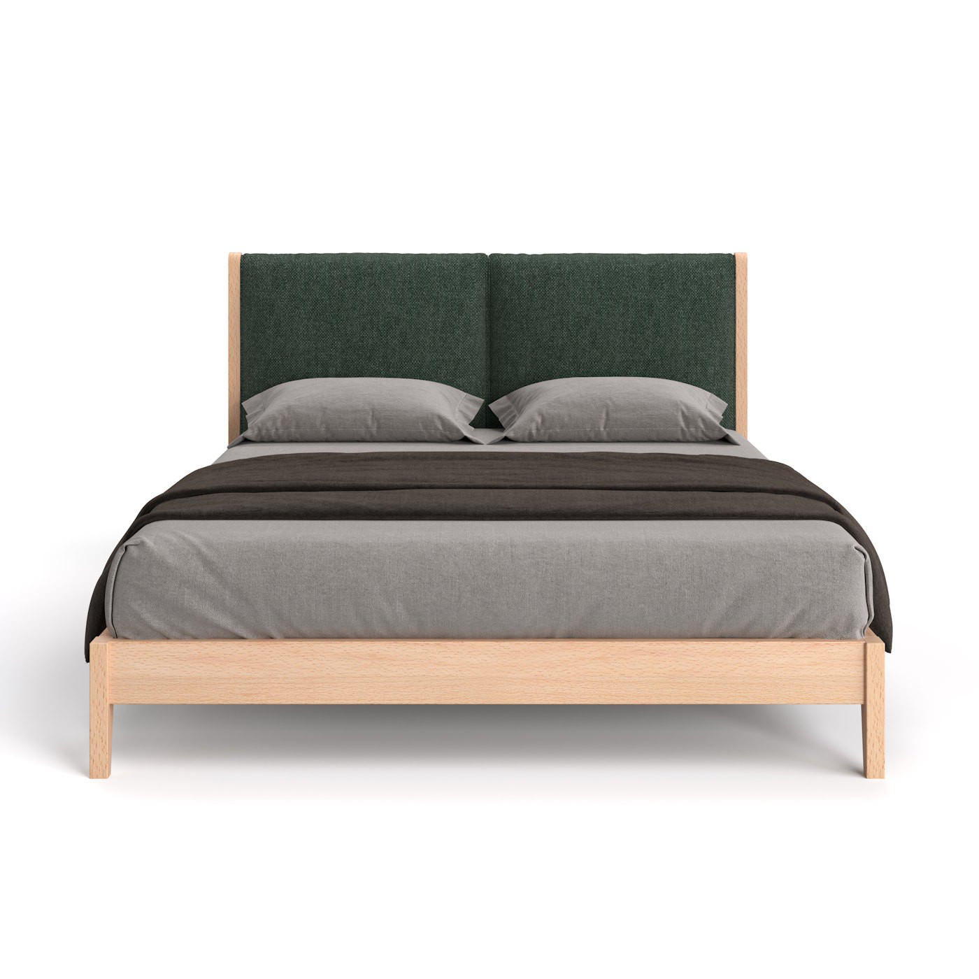 MASSIVHOLZBETT Vena aus Buche 200x220 cm, Storm 39 - Buchefarben/Naturfarben, Holz (200/220cm) - Danzz