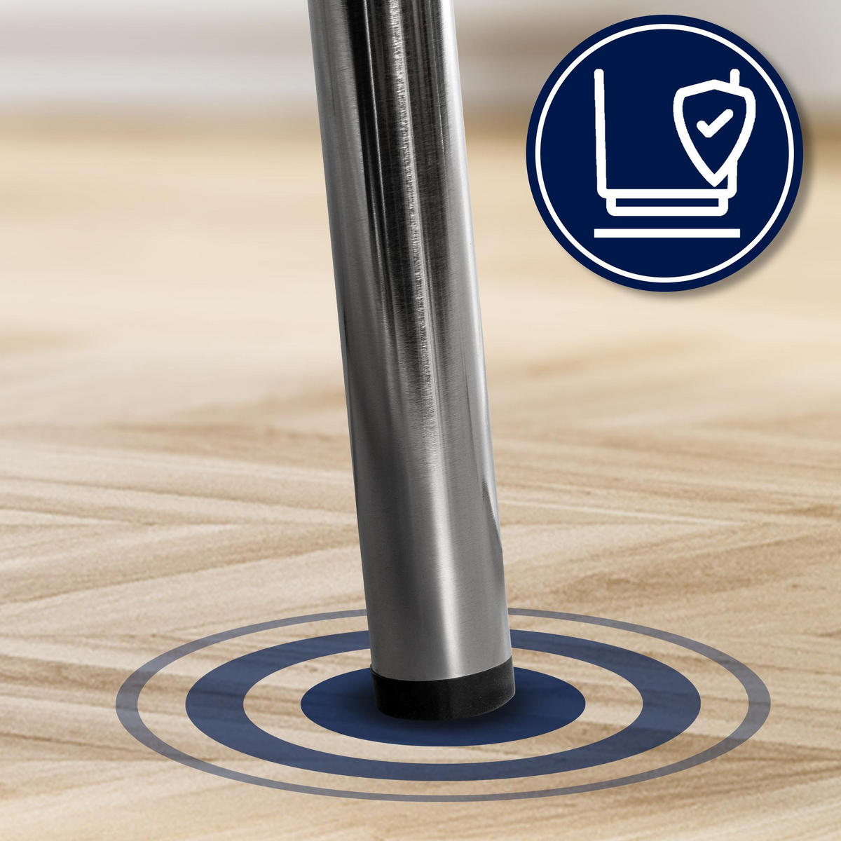STUHL Holz Schwarz - Schwarz, Holz/Metall (49/85/49cm) - CLP