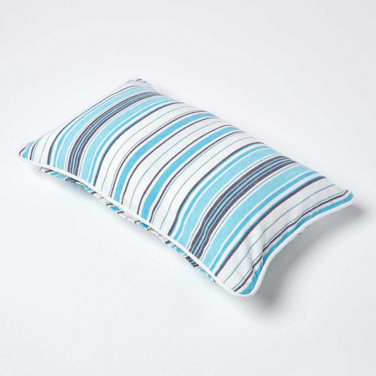 KISSENHÜLLE New England 30/50 cm - Blau, Textil (30/50cm) - Homescapes