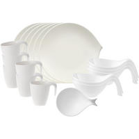 BRUNCH-SET Flow weiß 18er Set - Weiß, Keramik (1/1/1cm) - Villeroy & Boch