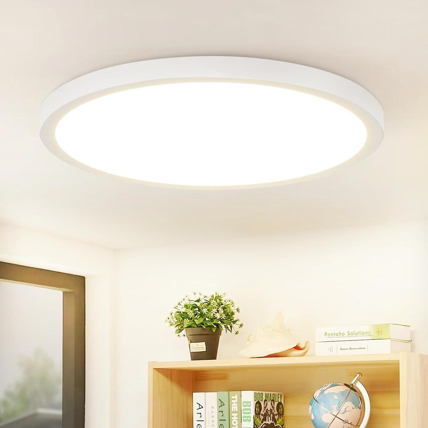 LED-DECKENLEUCHTE Hardy 23 cm - Weiß, Kunststoff (23/23/2.1cm) - Nettlife