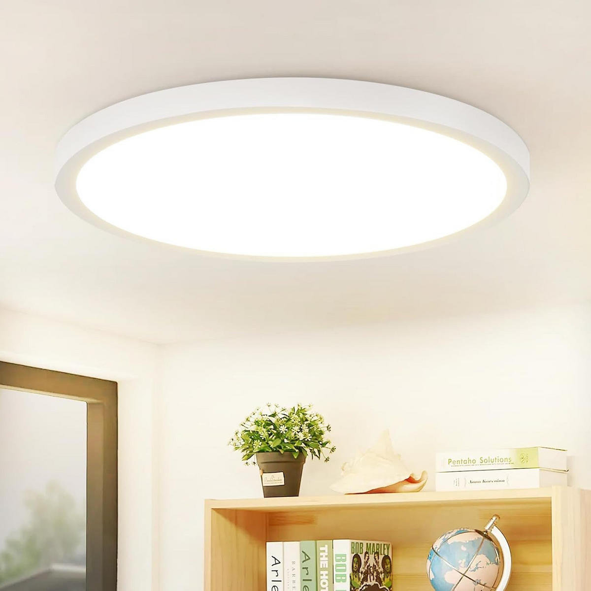 LED-DECKENLEUCHTE Hardy 23 cm - Weiß, Kunststoff (23/23/2.1cm) - Nettlife