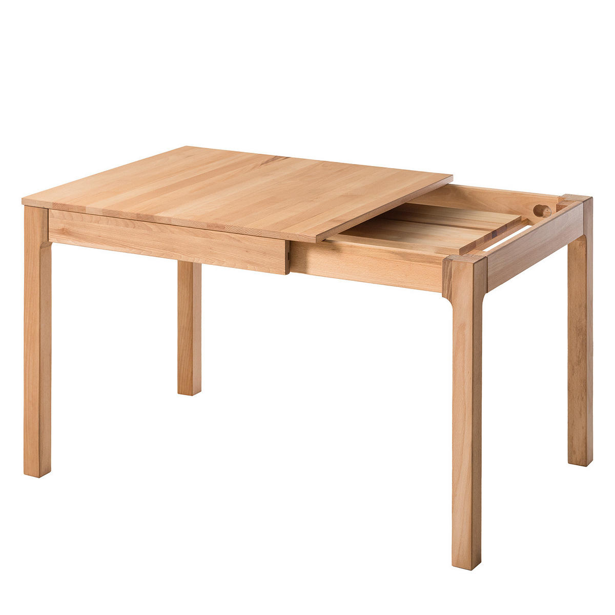 ESSTISCH - Massivholz - Buchefarben, Holz (85/80/75cm) - home24