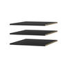 EINLEGEBÖDEN für Schrank Napoli 1D 50 Schwarz (3 Stück) - Silberfarben/Schwarz, Holzwerkstoff/Kunststoff (47/35/55cm) - mzm24