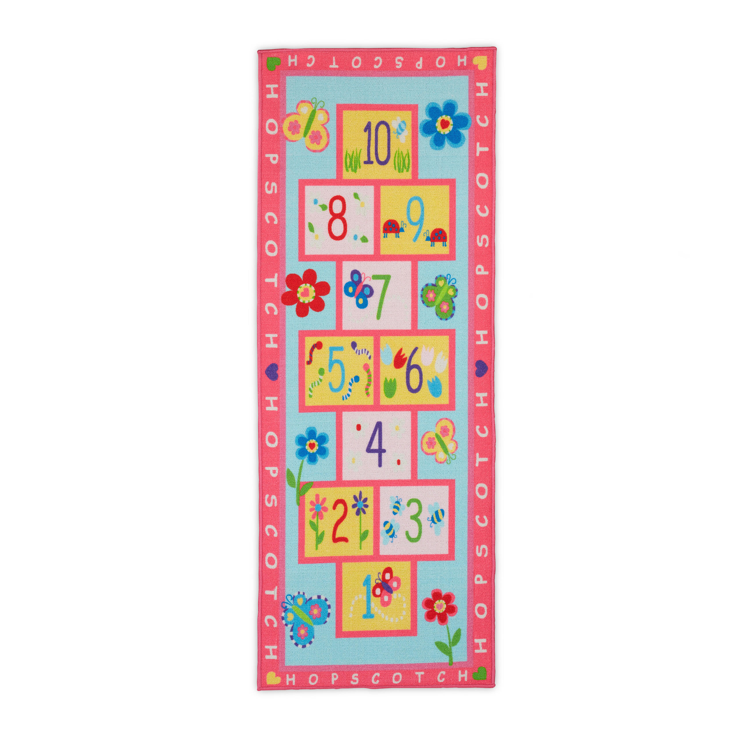 KINDERTEPPICH - Pink, Kunststoff/Textil (67/179cm) - Relaxdays