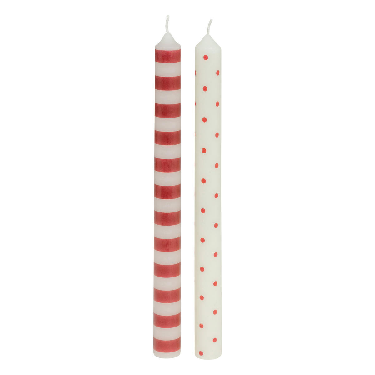 TISCHKERZEN Weihnachtsmotiv 2er-Set - Multicolor, Paraffin (2.1/24.5/2.1cm) - Atmosphera Createur d´interieur