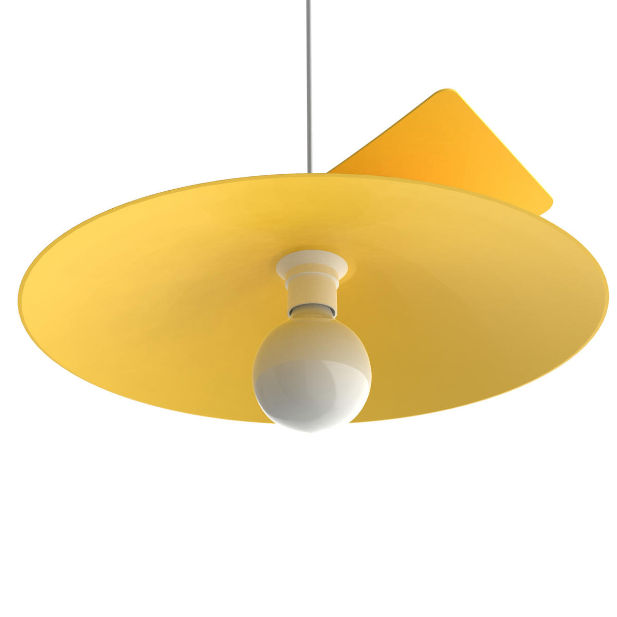 HÄNGELEUCHTE Miller D40 - Gelb, Metall (40/34/9cm) - Lumicom
