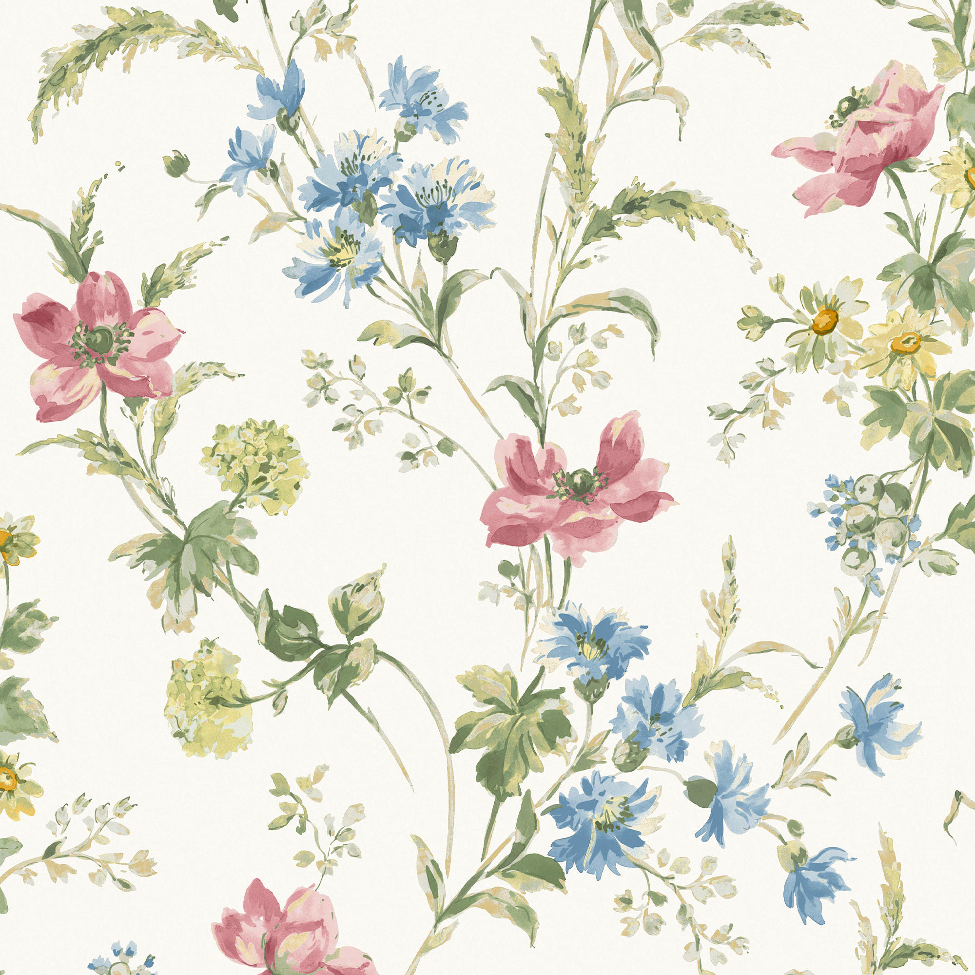 Laura Ashley Vliestapete Mehrfarbig 52x1000 cm