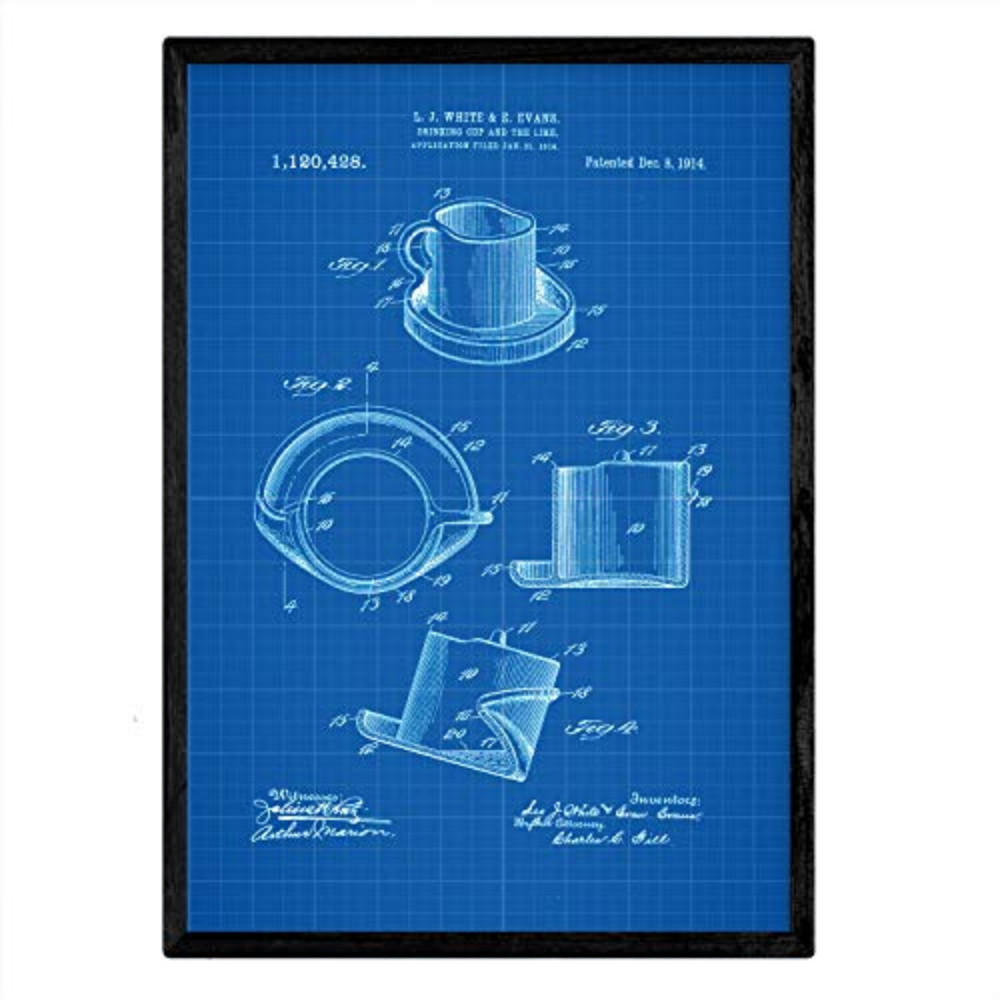 Nacnic Poster Schwarz 29.7x5x42 cm