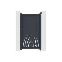 EINGANGSTOR - 103 x 4.6 - metall - anthrazitgrau Brameno - Anthrazit, Metall (103/176cm) - Vente-Unique