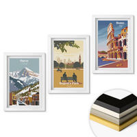 WANDBILDER 3er-Set - 20x30 cm Weißer Rahmen - Ouray Mountains London Coliseum - Weiß, Kunststoff (20/30cm) - ArtPrintCave