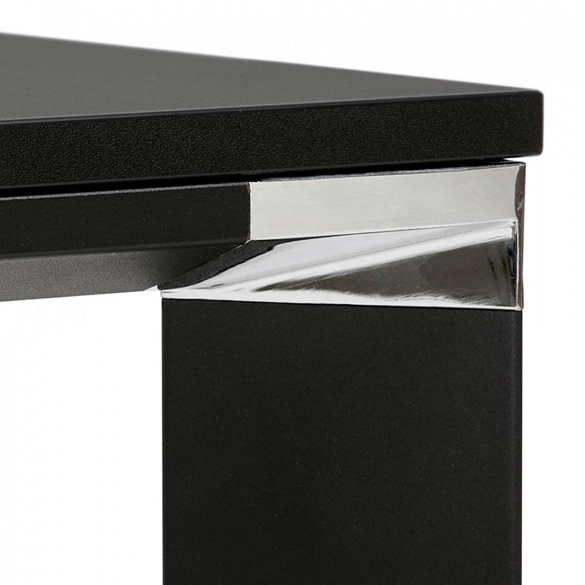 SCHREIBTISCH Schwarz 140x70x101,8 cm - Schwarz, Holz/Metall (140/70/101.8cm) - AlterEgo