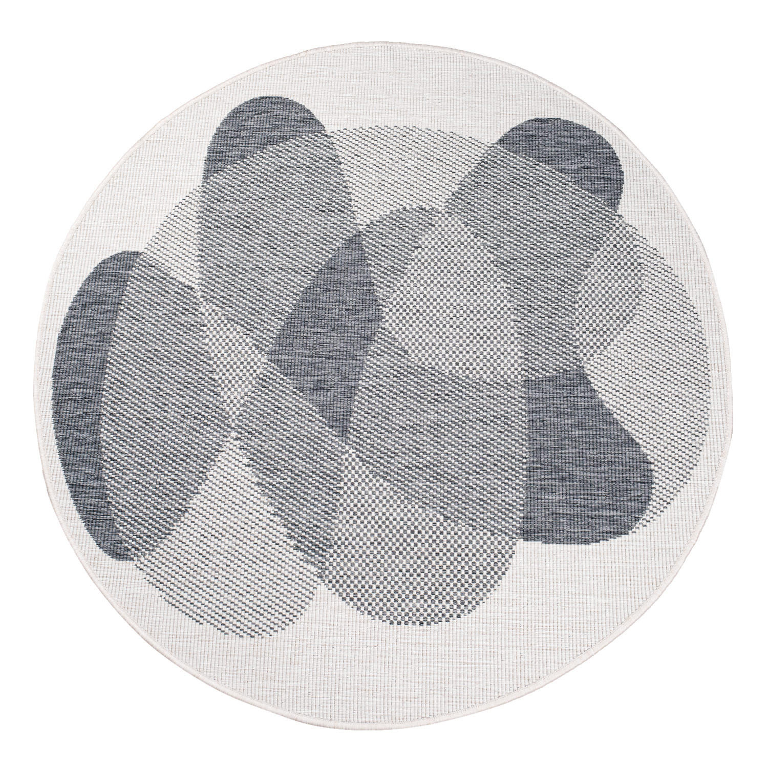 OUTDOOR-TEPPICH DuoRug 5835 Grau 160x160 cm - Grau, Textil (160/160cm) - carpet city