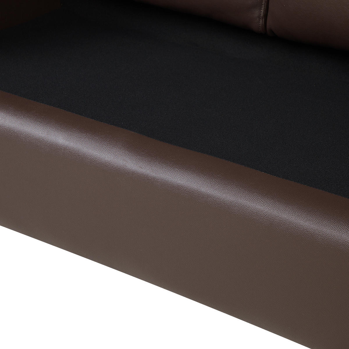 3-SITZER-SOFA Echtleder Braun Helsinki - Dunkelbraun, Leder/Fell (186/72/76cm) - Beliani
