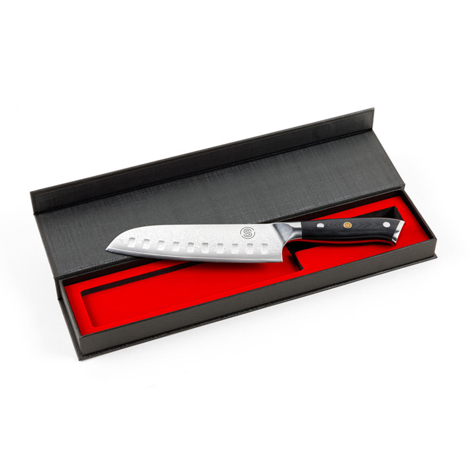 MESSER Santoku 7 Zoll - Schwarz, Metall (38.5cm) - Somagic