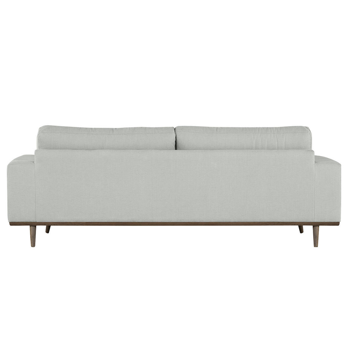 2-SITZER SOFA - Eichefarben/Grau, Naturmaterialien/Eichenholz (197/81/88cm) - home24